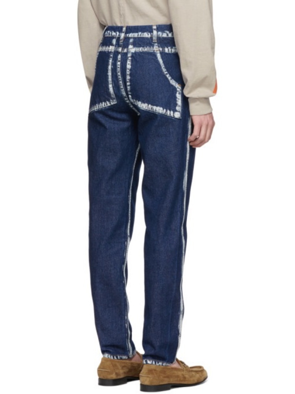 Eckhaus Latta Blue Seam Painting EL Jeans